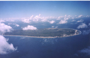 Vista aérea de Nauru