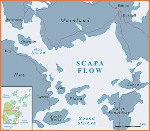Mapa de Skapa Flow