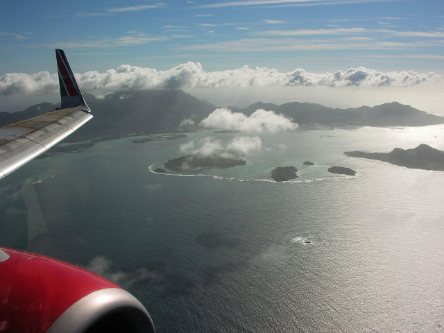 Seychelles desde el aire